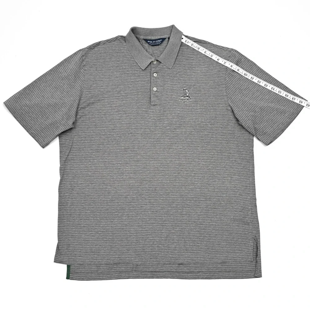 Polo Ralph‎ Lauren Golf Polo Shirt Mens Large Short Sleeve Pinehurst Logo Preppy